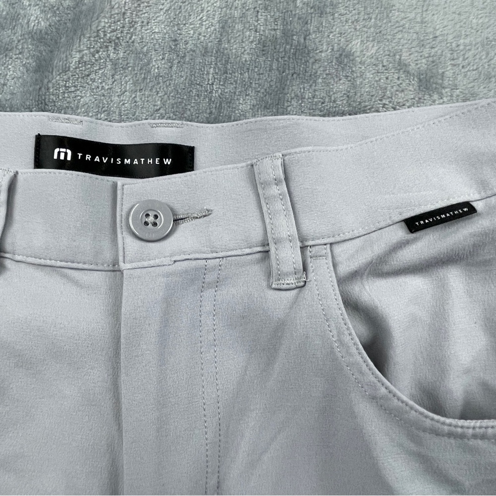 Travis Mathew Light Gray Performance Stretch Casu… - image 3